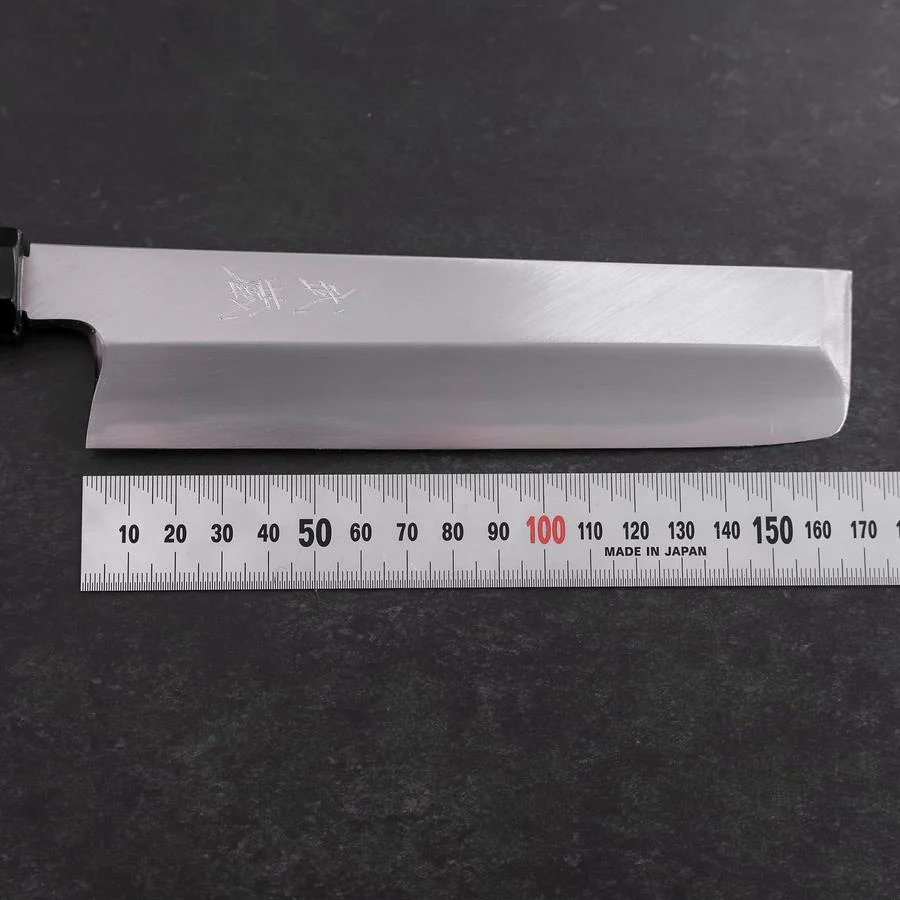 Usuba(Kanto) White Steel #2 Kasumi Büffelhorn und Ebenholz Griff 165mm - Image 7