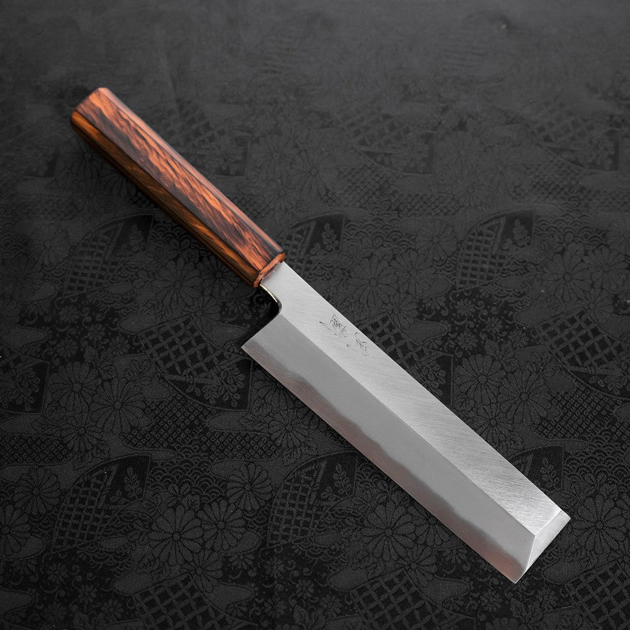 Usuba(Kanto) White Steel #2 Kasumi Sumi Urushi Griff 180mm