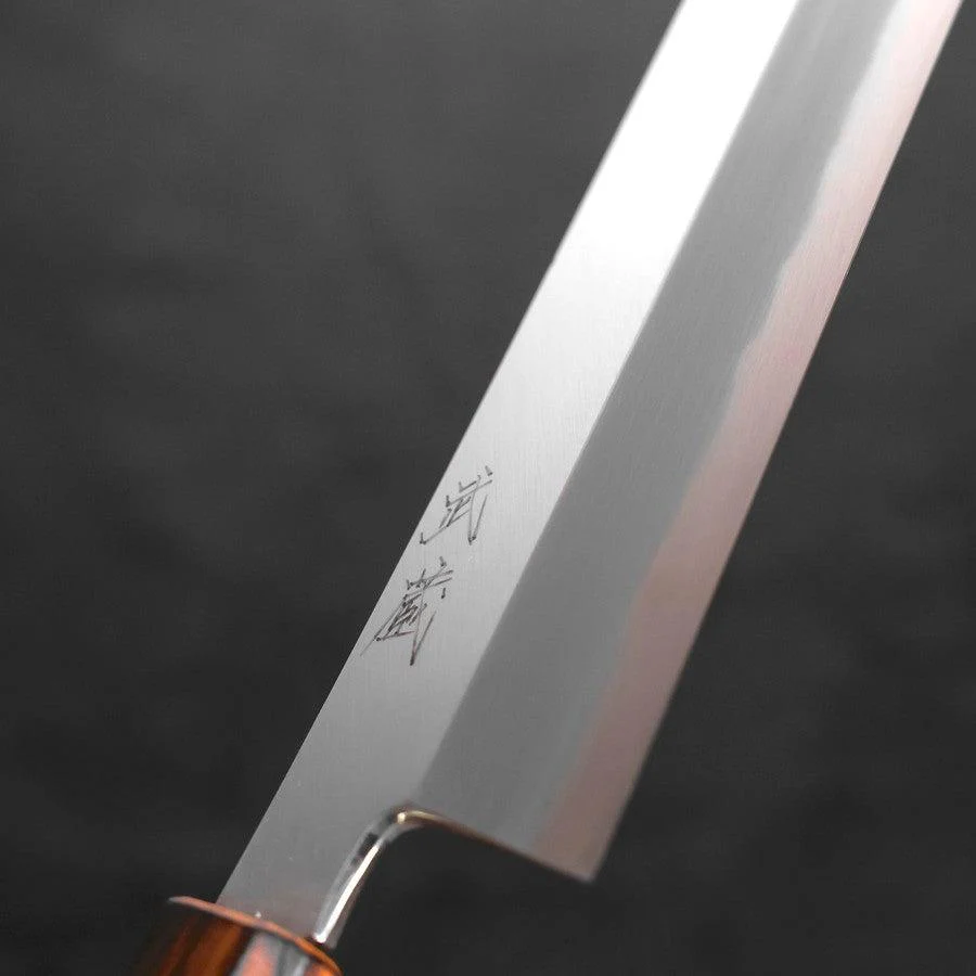 Usuba(Kanto) White Steel #2 Kasumi Sumi Urushi Griff 180mm - Image 3
