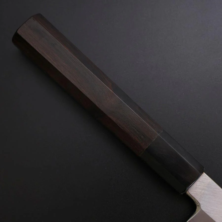 Yanagi Kiritsuke Silver Steel #3 Kasumi Büffelhorn und Ebenholz Griff 300mm - Image 6