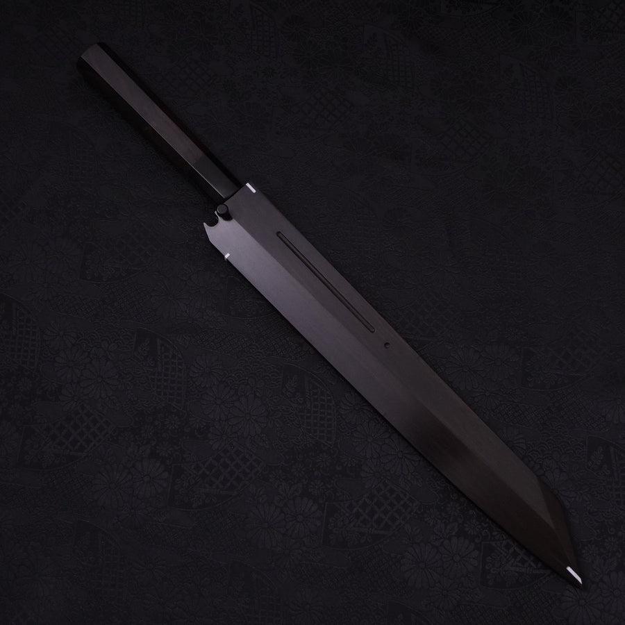 Yanagi Kiritsuke Sliver Steel #3 Honyaki Kagami Büffelhorn und Ebenholz Griff 270mm - Image 9