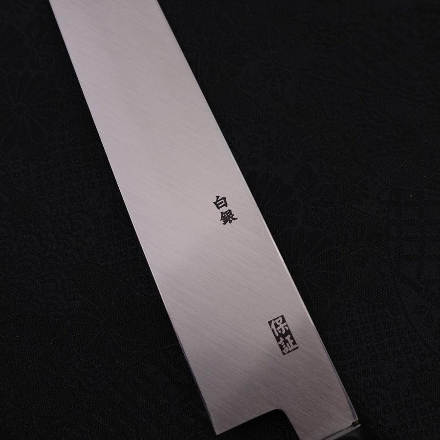 Yanagi Kiritsuke Silver Steel #3 Kagami Büffelhorn und Ebenholz Griff 270mm - Image 3