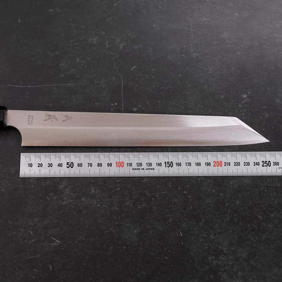 Yanagi Kiritsuke VG-10 Kasumi Büffelhorn und Ebenholz Griff 250mm - Image 7