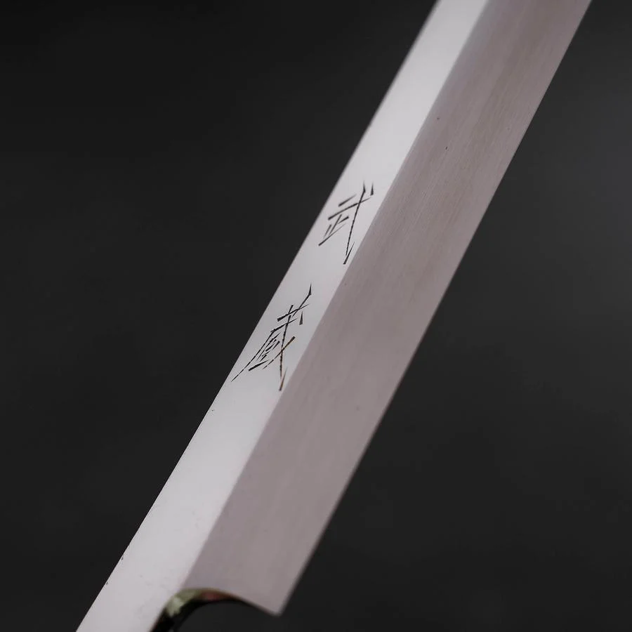 Yanagi Kiritsuke VG-10 Kagami Büffelhorn und Ebenholz Griff 300mm - Image 3