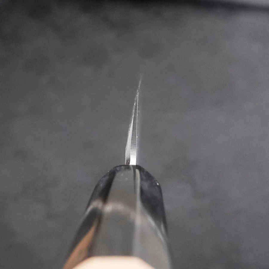 Yanagi Kiritsuke White Steel #2 Kasumi Büffelhorn und Magnolienholz Griff 240mm - Image 4