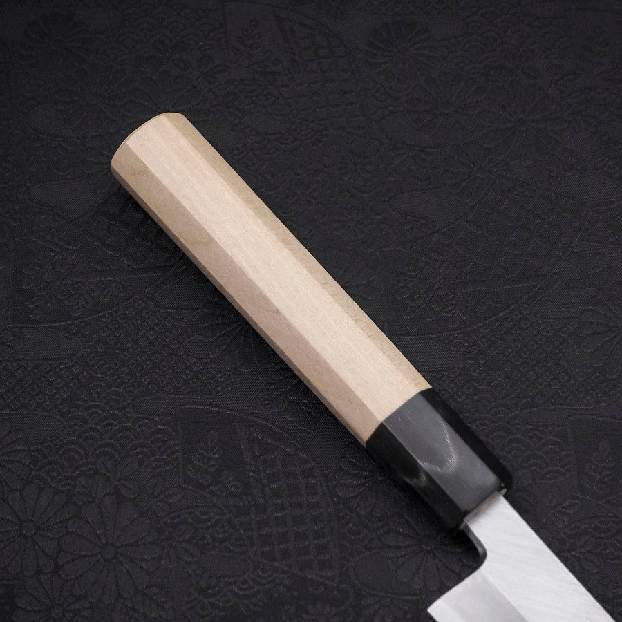 Yanagi Kiritsuke White Steel #2 Kasumi Büffelhorn und Magnolienholz Griff 240mm - Image 6