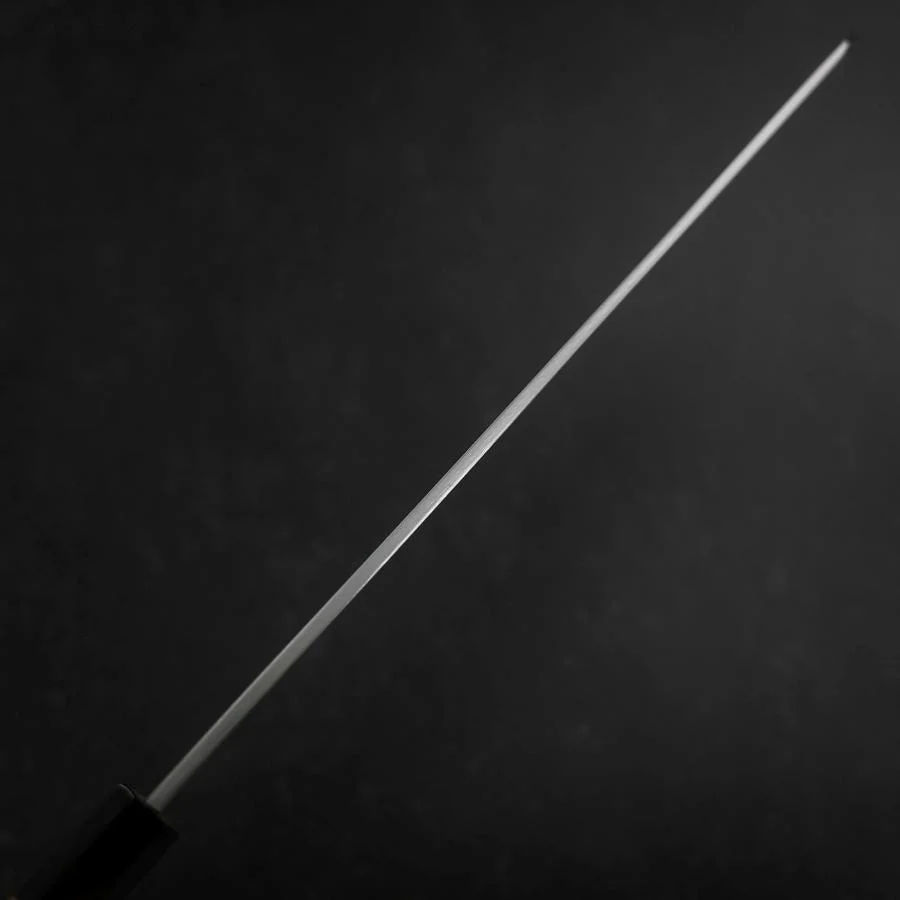 Yanagi Kiritsuke White Steel #2 Kasumi Büffelhorn und Teakholz Griff 300mm - Image 5
