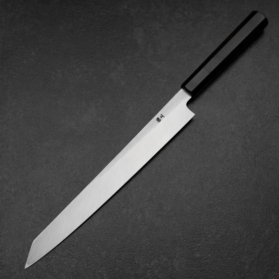 Yanagi Kiritsuke White Steel #2 Kasumi Büffelhorn und Ebenholz Griff 270mm - Image 2