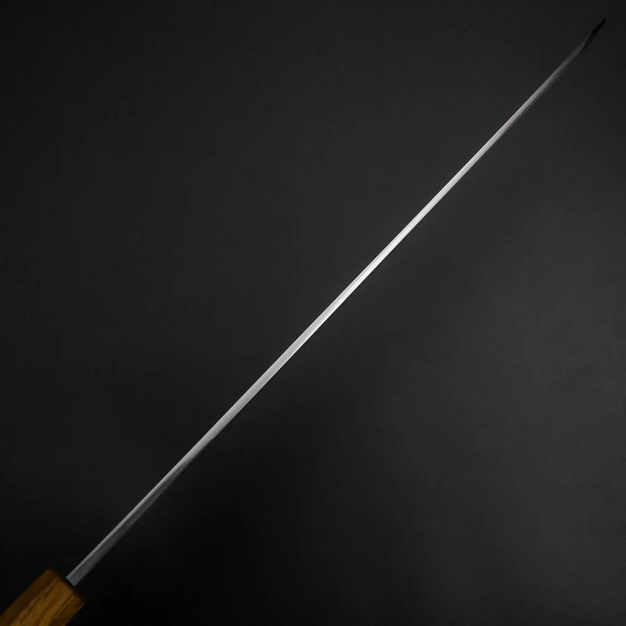 Yanagi Kiritsuke White Steel #2 Kasumi Yaki Urushi Griff 290mm - Image 5