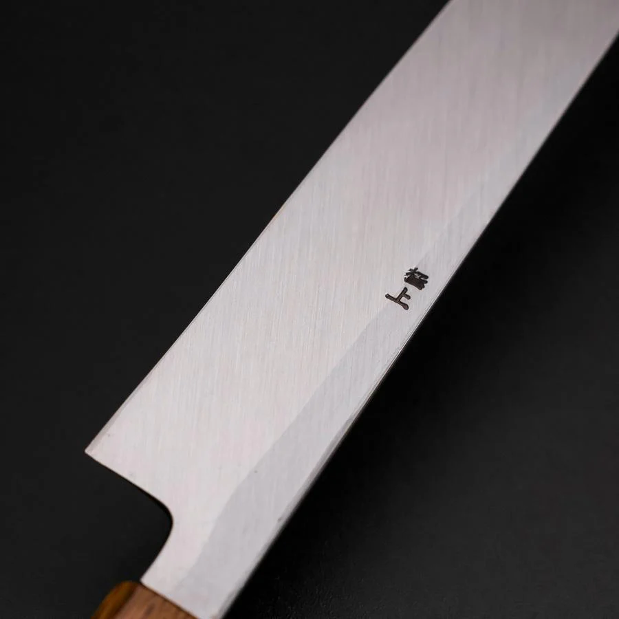 Yanagi Kiritsuke White Steel #2 Kasumi Yaki Urushi Griff 320mm - Image 3