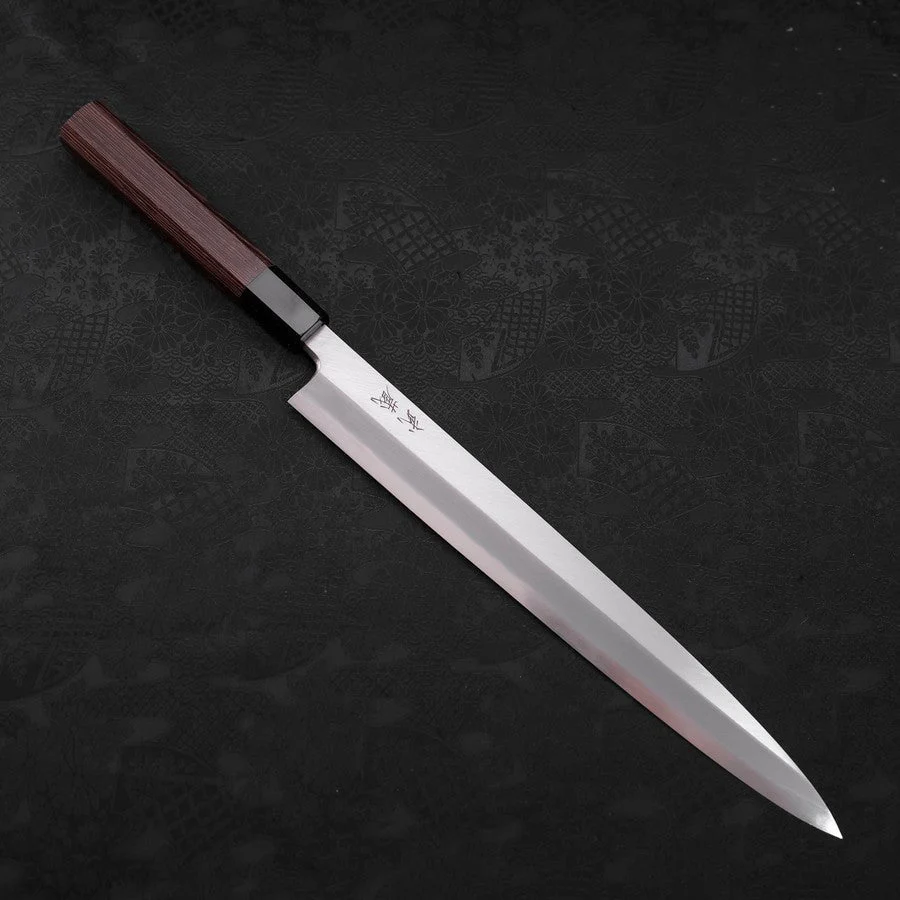 Yanagiba AUS-10 Poliert Büffelhorn und Wenge Griff 300mm