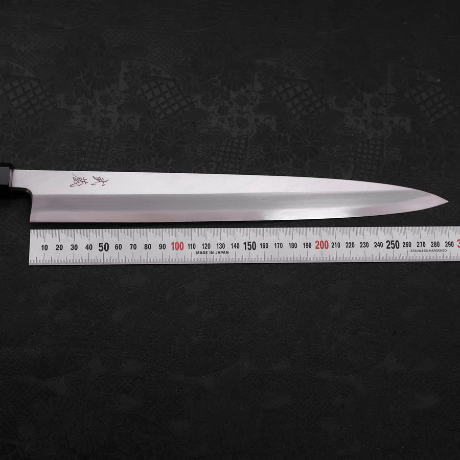 Yanagiba AUS-10 Poliert Büffelhorn und Wenge Griff 300mm - Image 7