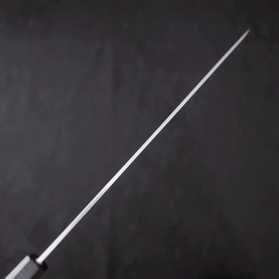 Yanagiba AUS-8 Poliert Dunkelblauer Urushi Griff 300mm - Image 5