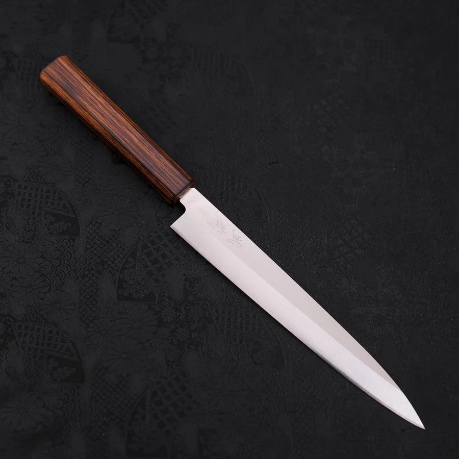 Yanagiba AUS-8 Poliert Sumi Urushi Griff 210mm