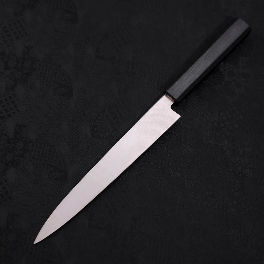 Yanagiba AUS-8 Poliert Dunkelblauer Urushi Griff 210mm - Image 2