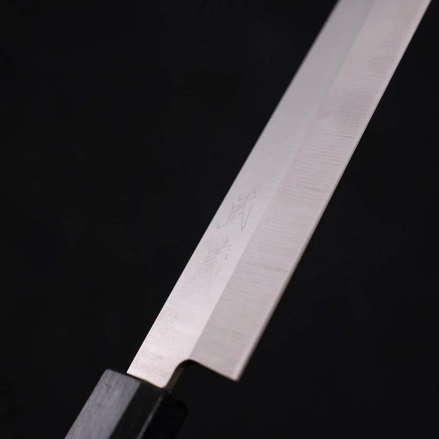 Yanagiba AUS-8 Poliert Dunkelblauer Urushi Griff 210mm - Image 3