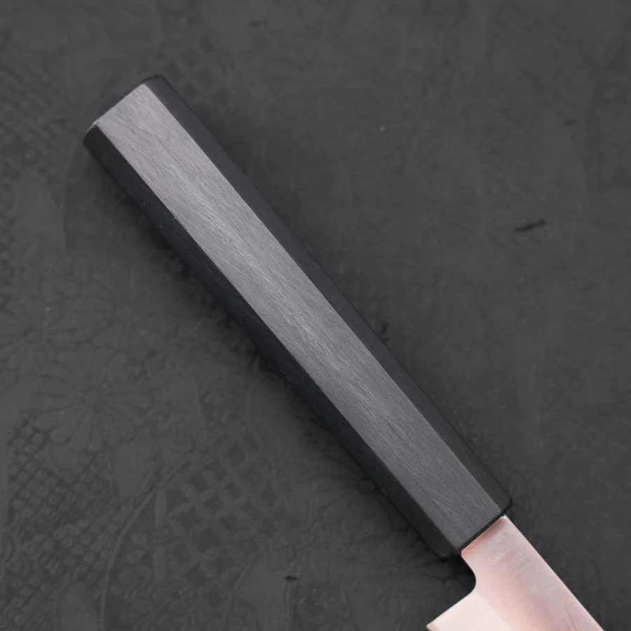 Yanagiba AUS-8 Poliert Dunkelblauer Urushi Griff 210mm - Image 6