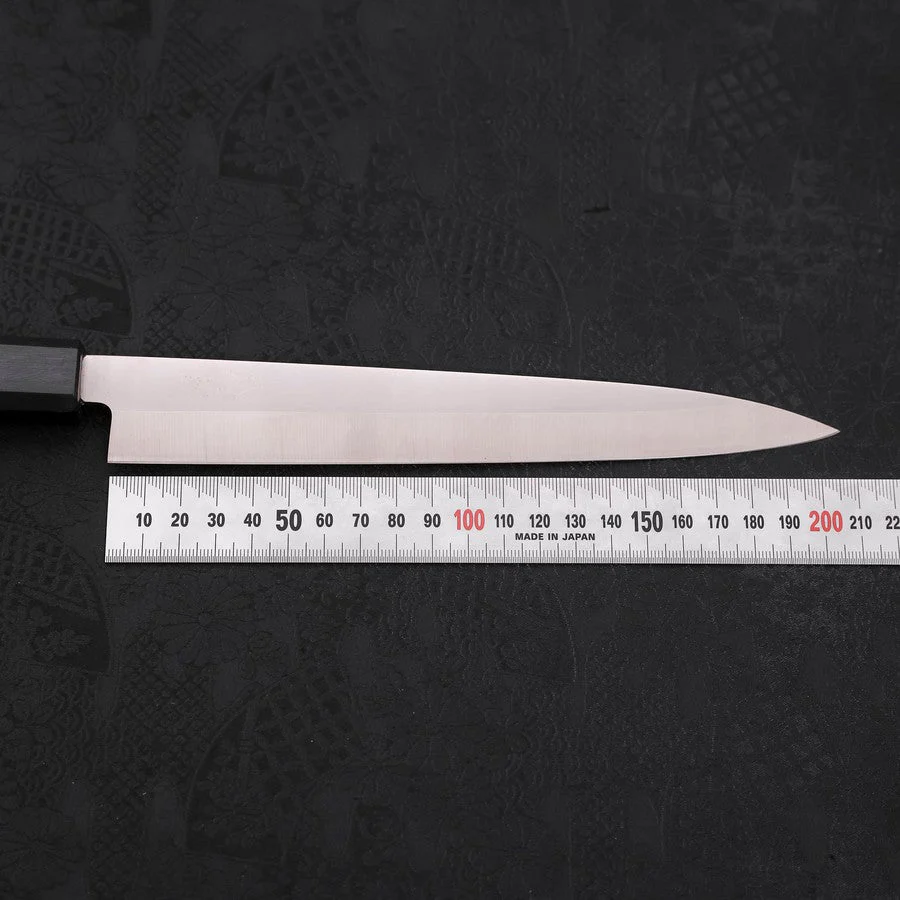Yanagiba AUS-8 Poliert Dunkelblauer Urushi Griff 210mm - Image 7