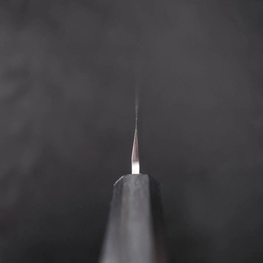Yanagiba AUS-8 Poliert Dunkelblauer Urushi Griff 240mm - Image 4