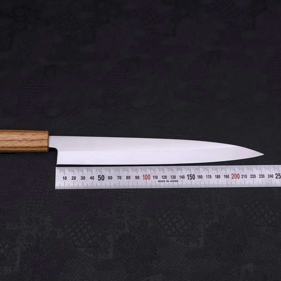 Yanagiba AUS-8 Poliert Eichenholz Griff 240mm - Image 7