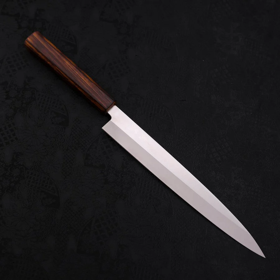 Yanagiba AUS-8 Poliert Sumi Urushi Griff 240mm