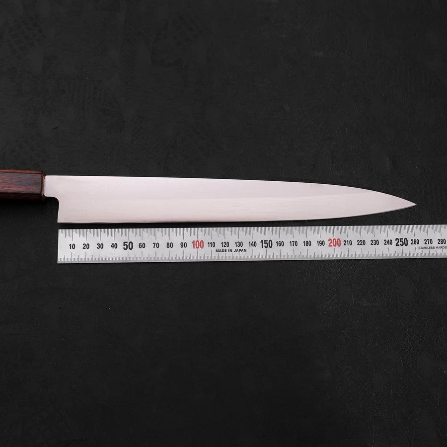 Yanagiba AUS-8 Poliert Sumi Urushi Griff 270mm - Image 7