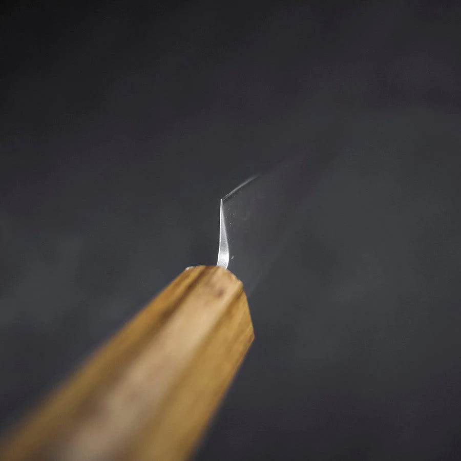Yanagiba AUS-8 Poliert Yaki Urushi Griff 210mm - Image 4