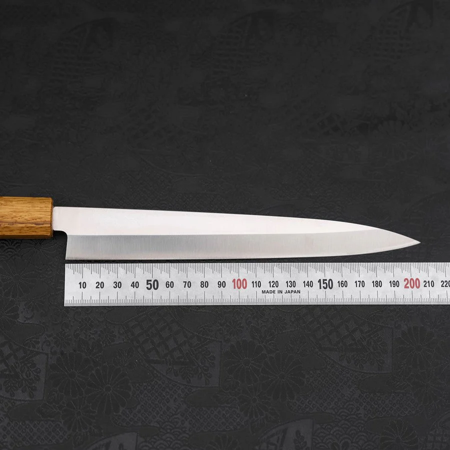 Yanagiba AUS-8 Poliert Yaki Urushi Griff 210mm - Image 7