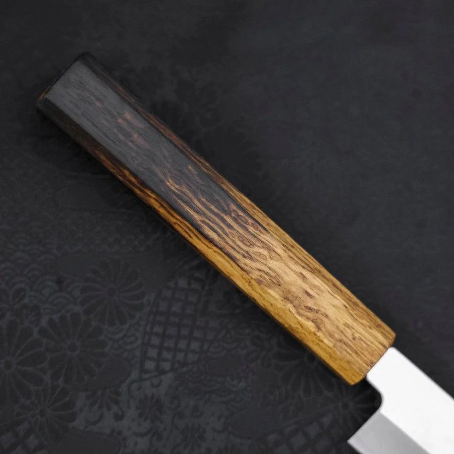 Yanagiba AUS-8 Poliert Yaki Urushi Griff 240mm - Image 6