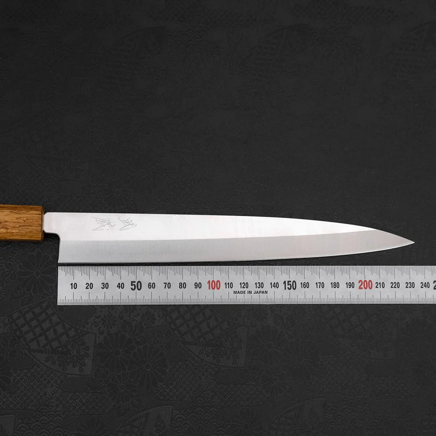 Yanagiba AUS-8 Poliert Yaki Urushi Griff 240mm - Image 7