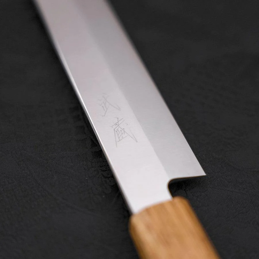 Yanagiba AUS-8 Poliert Yaki Urushi Griff 270mm - Image 3