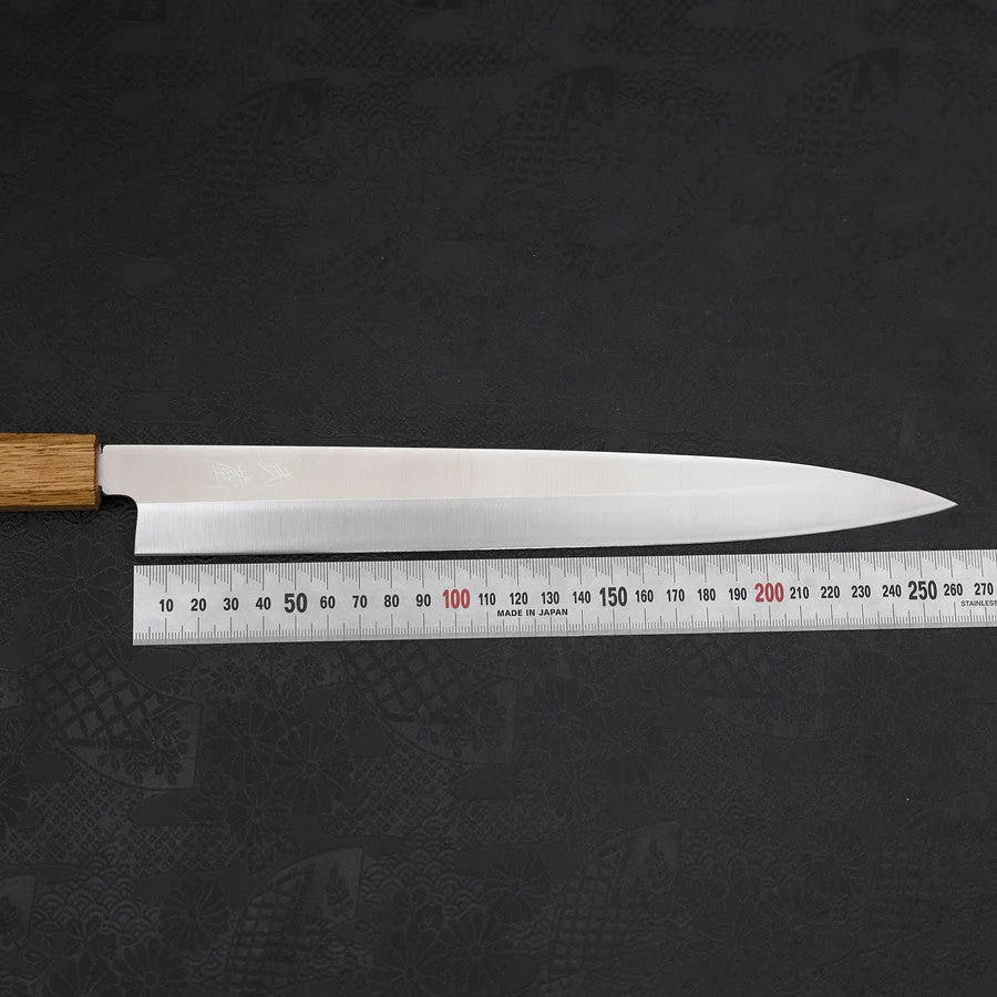 Yanagiba AUS-8 Poliert Yaki Urushi Griff 270mm - Image 7