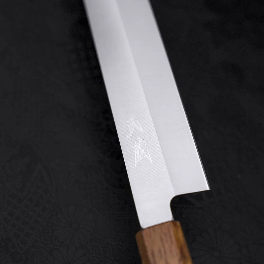 Yanagiba AUS-8 Poliert Yaki Urushi Griff 300mm - Image 3