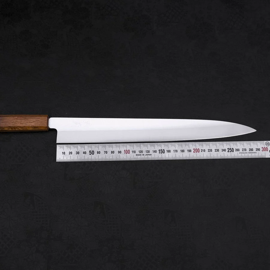 Yanagiba AUS-8 Poliert Yaki Urushi Griff 300mm - Image 7