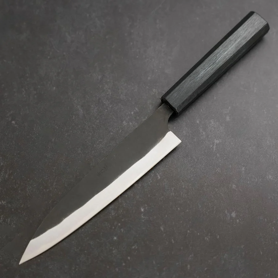 Gyuto Blue Steel #1 Kurouchi Dunkelblauer Urushi Griff 170mm - Image 2