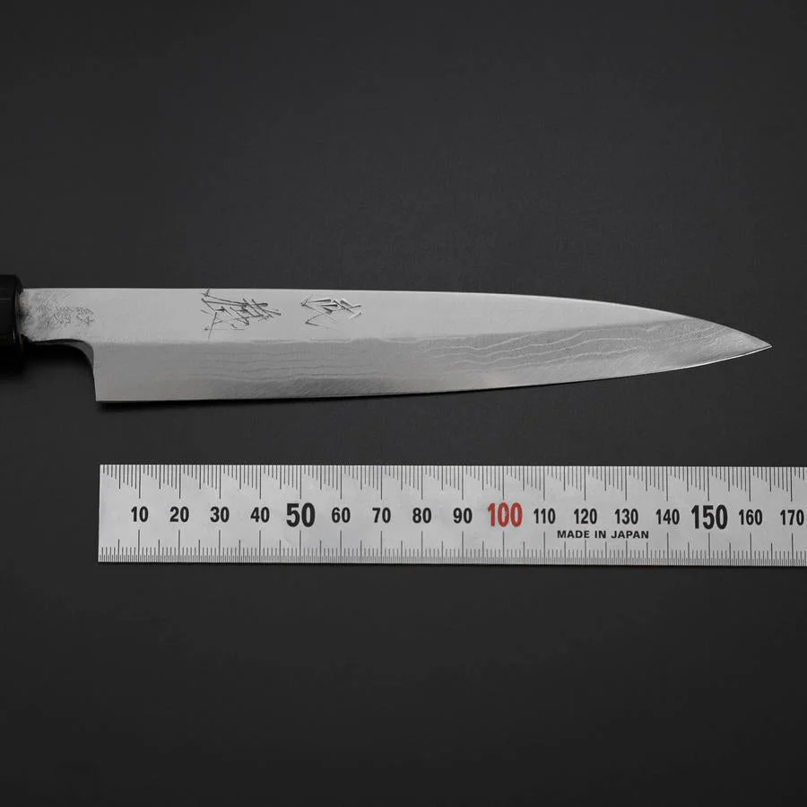 Yanagiba Blue Steel #2 Damast Rosenholz Griff 180mm - Image 7