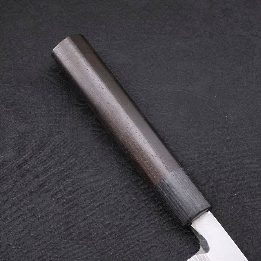 Yanagiba Blue Steel #2 Damast Rosenholz Griff 240mm - Image 6