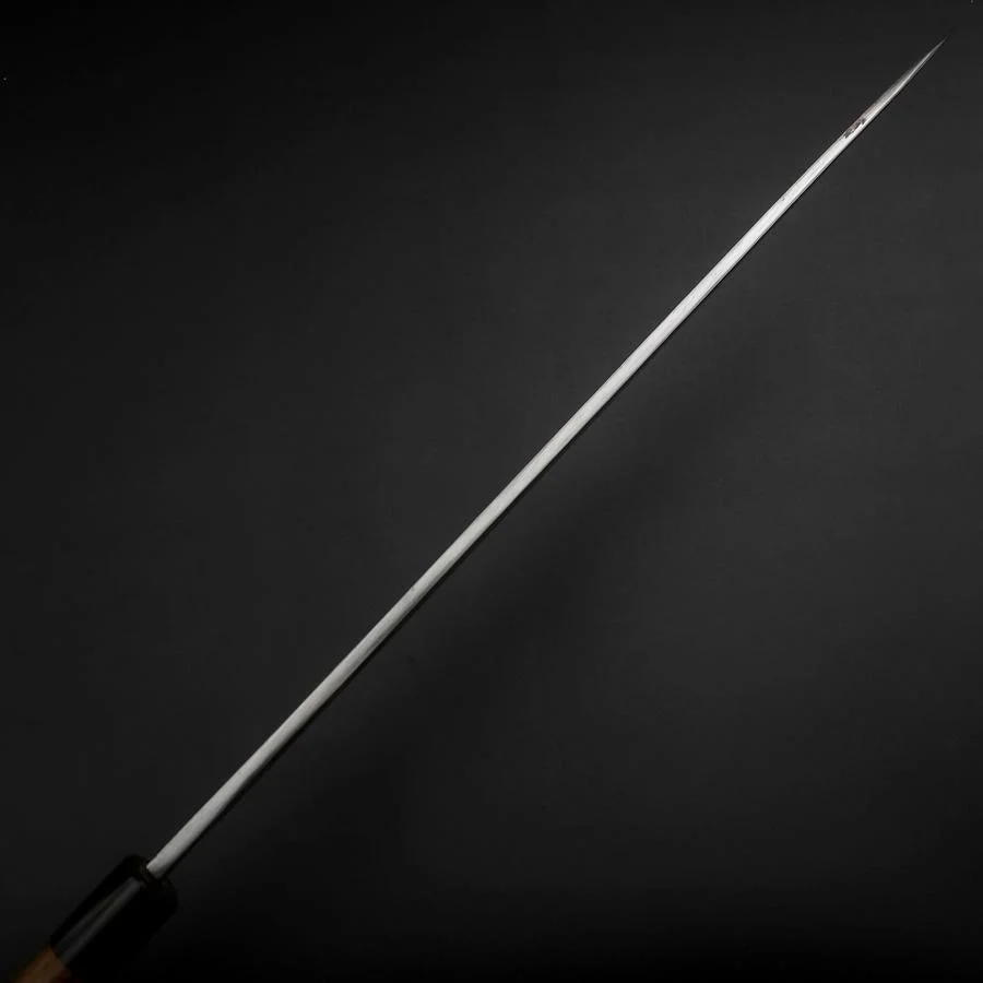 Yanagiba Blue Steel #2 Damast Rosenholz Griff 330mm - Image 5