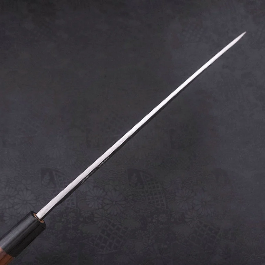 Yanagiba Blue Steel #2 Damast Rosenholz Griff 270mm - Image 5