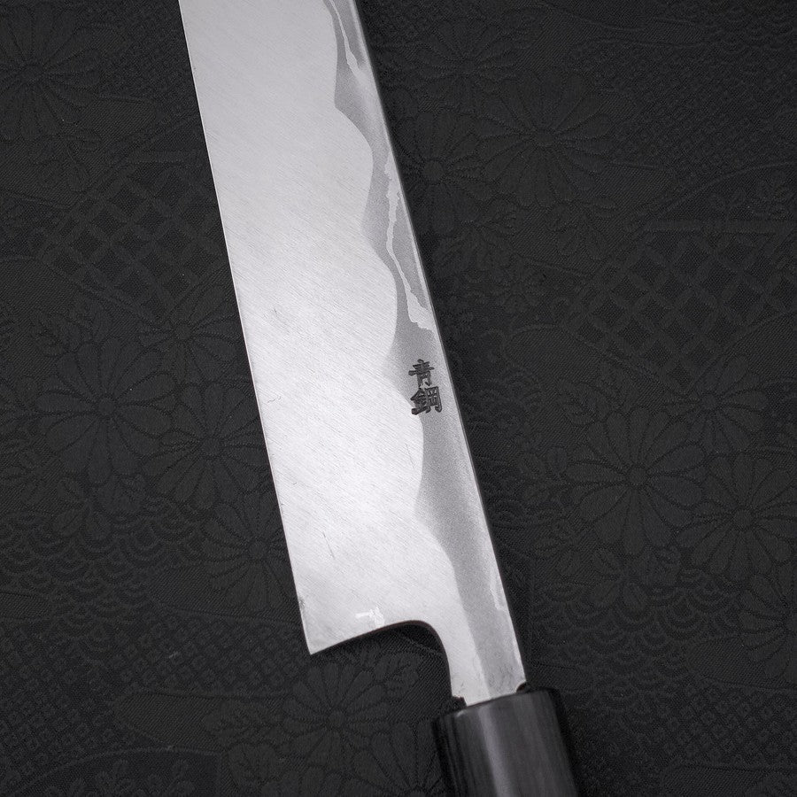 Yanagiba Blue Steel #2 Damast Rosenholz Griff 300mm - Image 3