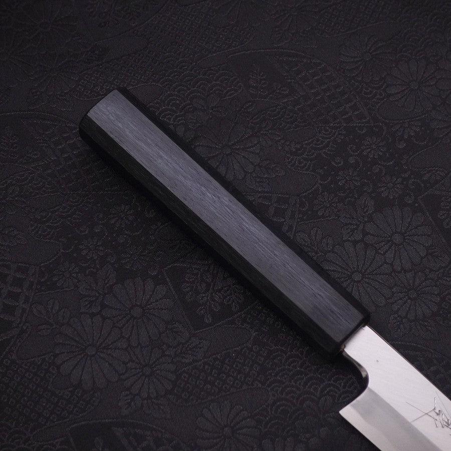 Yanagiba Blue Steel #2 Kasumi Dunkelblauer Urushi Griff 180mm - Image 6