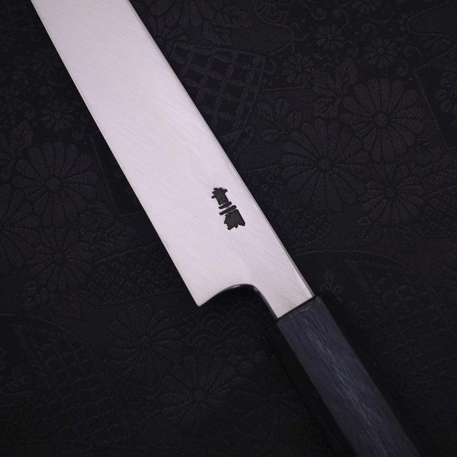 Yanagiba Blue Steel #2 Kasumi Dunkelblauer Urushi Griff 210mm - Image 3