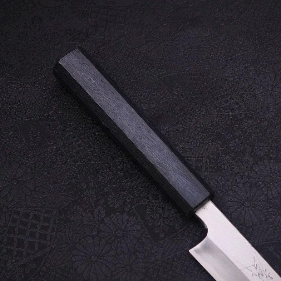 Yanagiba Blue Steel #2 Kasumi Dunkelblauer Urushi Griff 210mm - Image 6