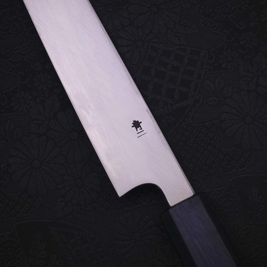 Yanagiba Blue Steel #2 Kasumi Dunkelblauer Urushi Griff 240mm - Image 3