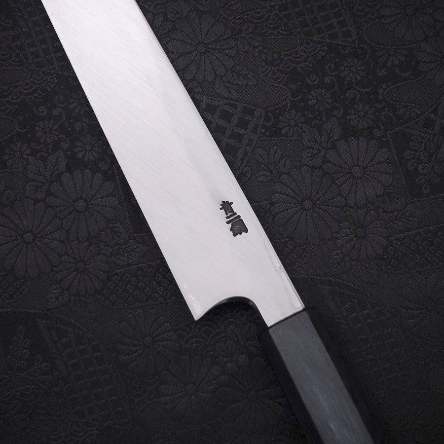 Yanagiba Blue Steel #2 Kasumi Dunkelblauer Urushi Griff 270mm - Image 3