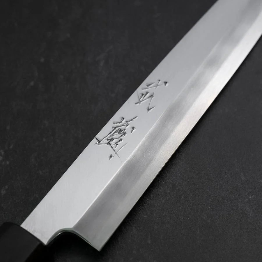 Yanagiba Blue Steel #2 Kasumi Walnussholz Griff 165mm - Image 3