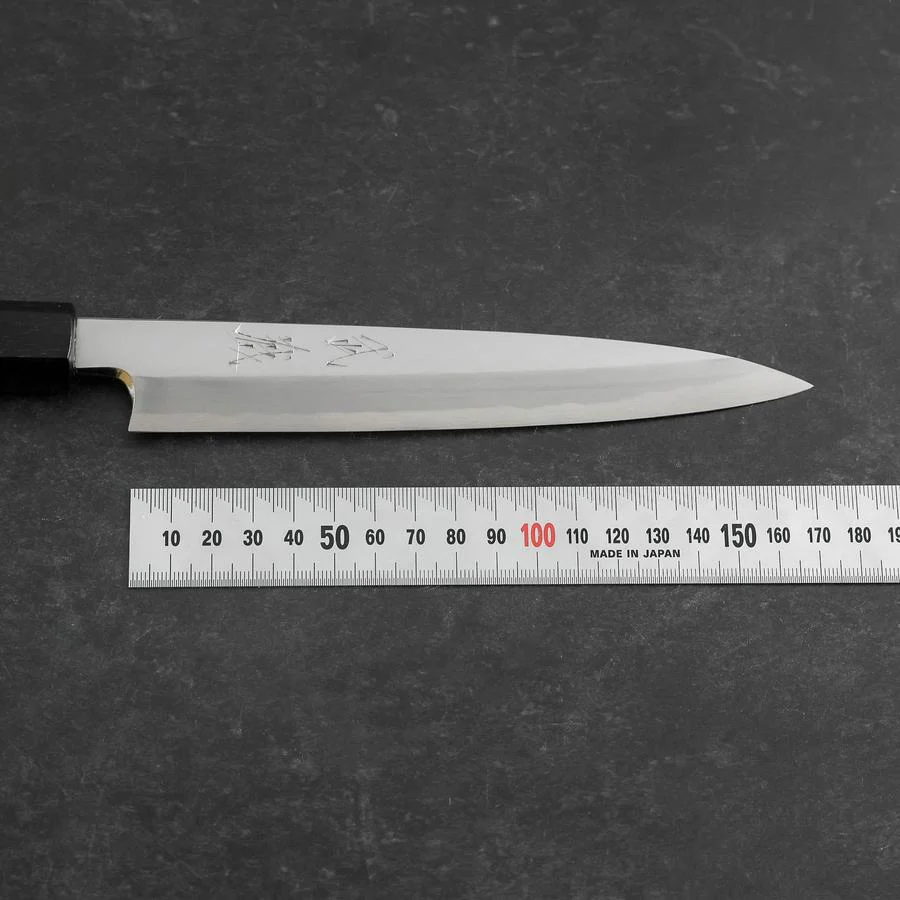 Yanagiba Blue Steel #2 Kasumi Walnussholz Griff 180mm - Image 7