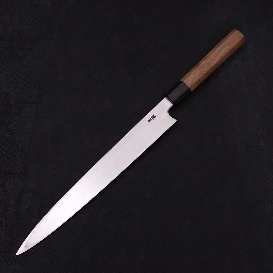 Yanagiba Blue Steel #2 Kasumi Walnussholz Griff 270mm - Image 2