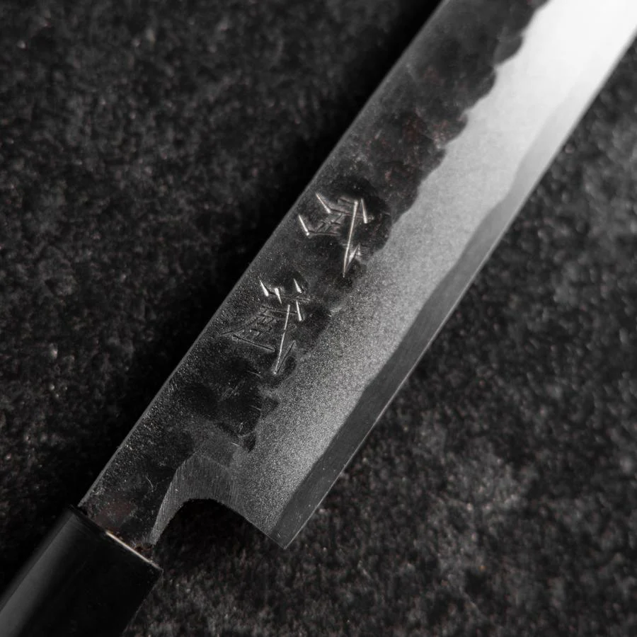 Yanagiba Blue Steel #2 Kurouchi Tsuchime Magnolienholz Griff 270mm - Image 3