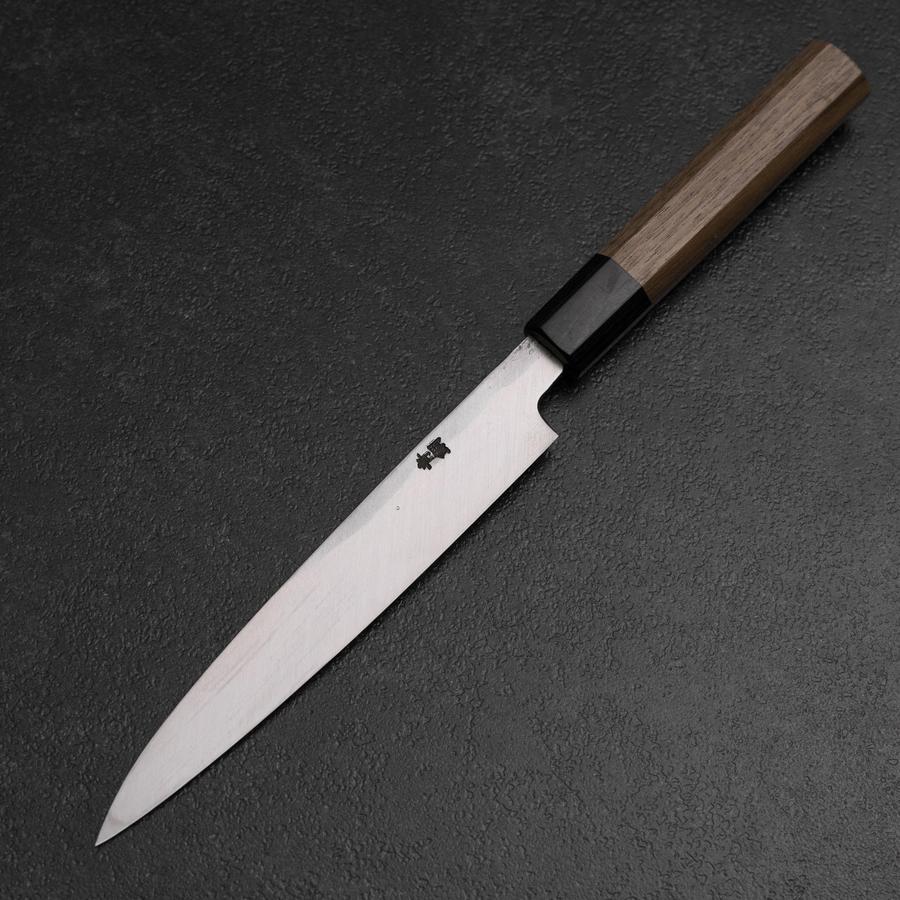 Yanagiba Blue Steel #2 Kurouchi Tsuchime Walnussholz Griff 165mm - Image 2